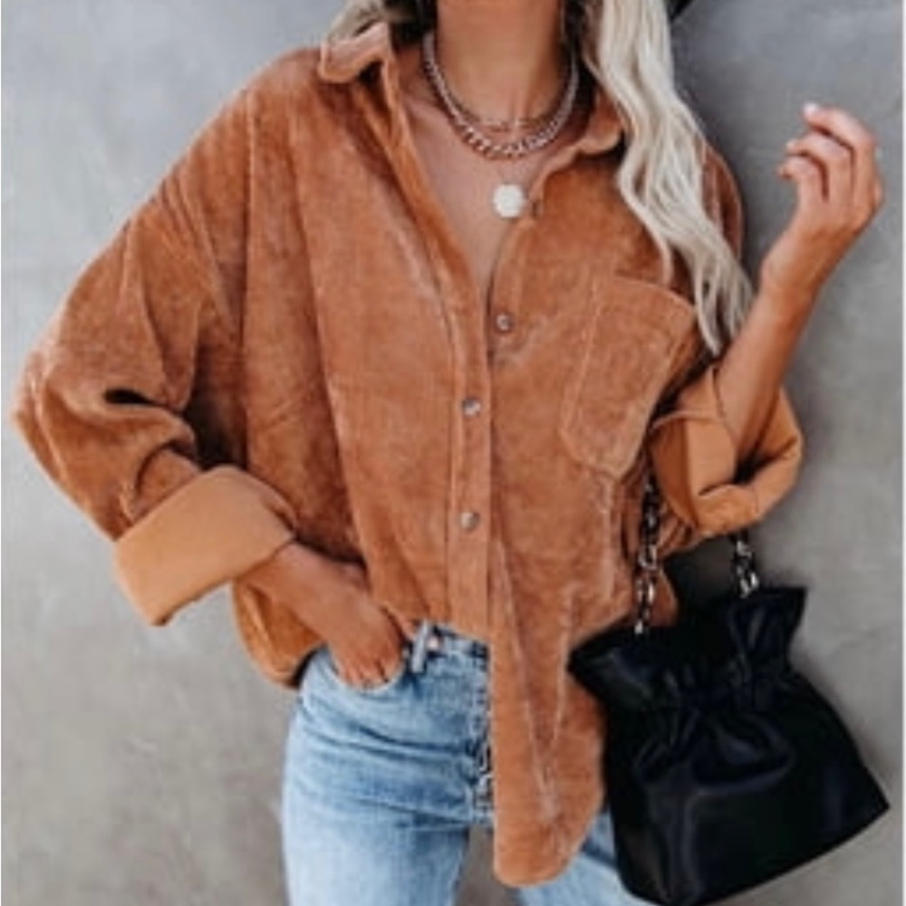 Mustard Corduroy Shirt or Shacket
